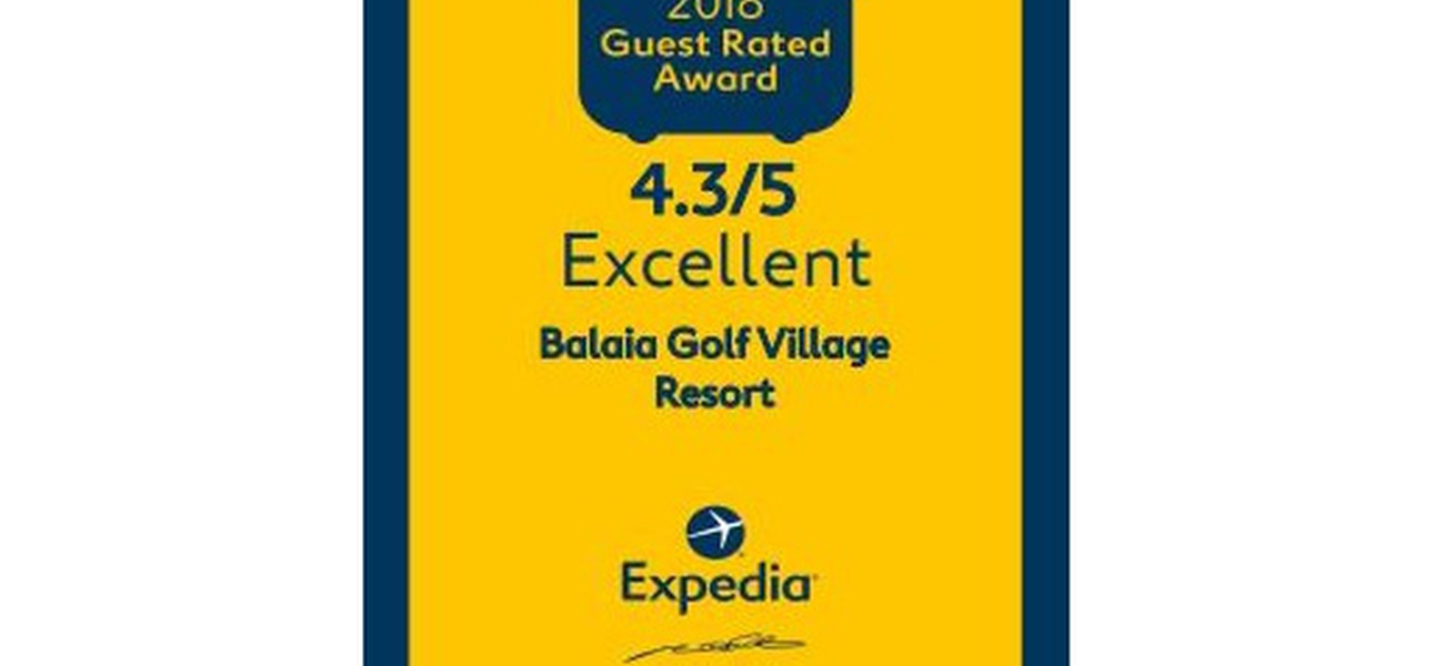 GUEST RATED AWARD 2018 Hotel Balaia Golf Village Resort & Golf Albufeira